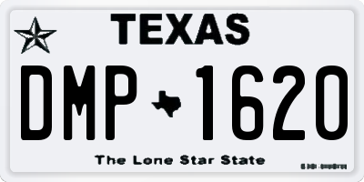TX license plate DMP1620