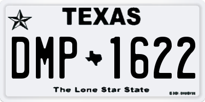 TX license plate DMP1622