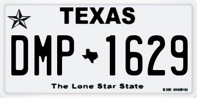 TX license plate DMP1629