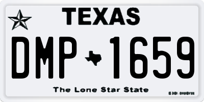TX license plate DMP1659
