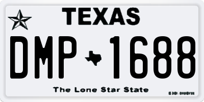 TX license plate DMP1688