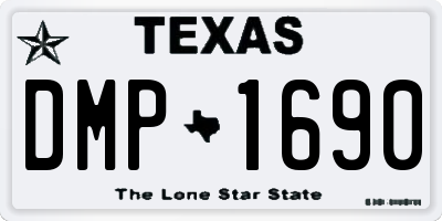 TX license plate DMP1690
