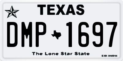 TX license plate DMP1697