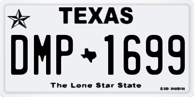 TX license plate DMP1699