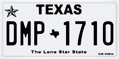 TX license plate DMP1710