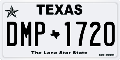 TX license plate DMP1720