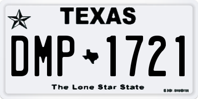 TX license plate DMP1721