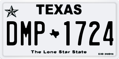 TX license plate DMP1724