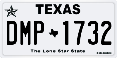 TX license plate DMP1732