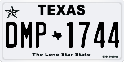 TX license plate DMP1744