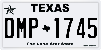TX license plate DMP1745