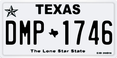 TX license plate DMP1746