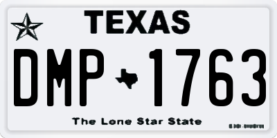 TX license plate DMP1763