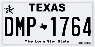 TX license plate DMP1764