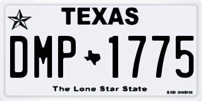 TX license plate DMP1775