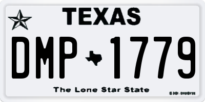 TX license plate DMP1779