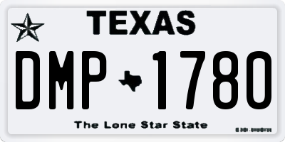 TX license plate DMP1780