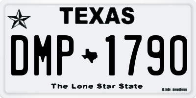 TX license plate DMP1790