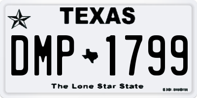 TX license plate DMP1799