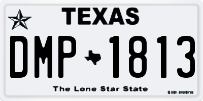 TX license plate DMP1813