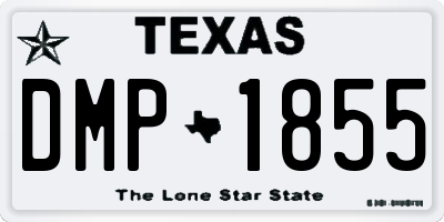TX license plate DMP1855