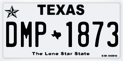 TX license plate DMP1873