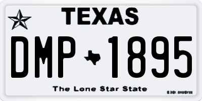 TX license plate DMP1895
