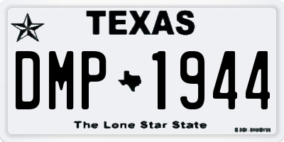 TX license plate DMP1944