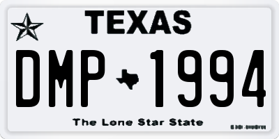 TX license plate DMP1994