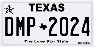 TX license plate DMP2024