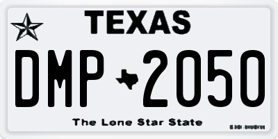 TX license plate DMP2050