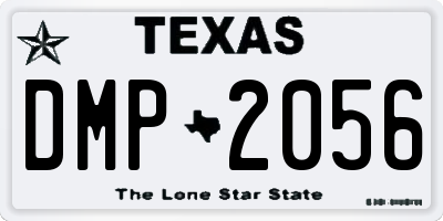 TX license plate DMP2056