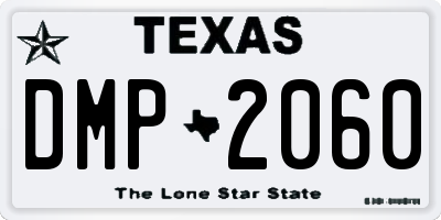 TX license plate DMP2060