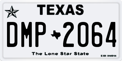 TX license plate DMP2064