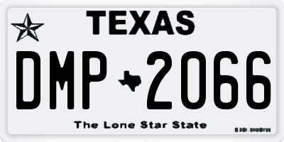 TX license plate DMP2066