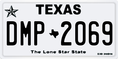 TX license plate DMP2069