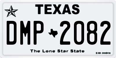 TX license plate DMP2082