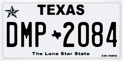 TX license plate DMP2084