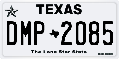 TX license plate DMP2085