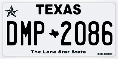TX license plate DMP2086