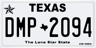 TX license plate DMP2094
