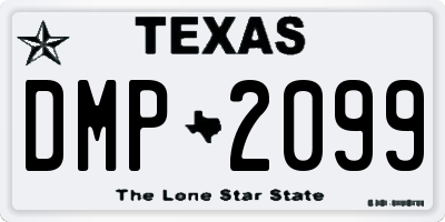 TX license plate DMP2099