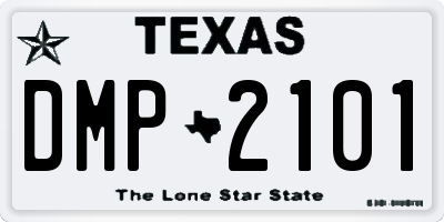 TX license plate DMP2101
