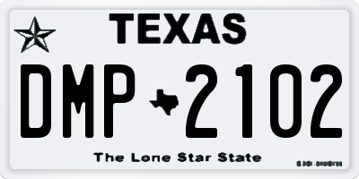 TX license plate DMP2102