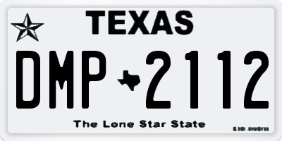 TX license plate DMP2112