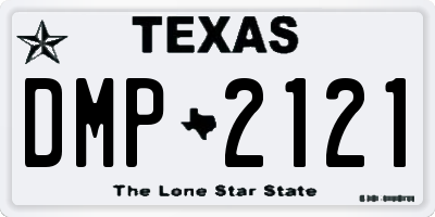 TX license plate DMP2121