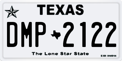 TX license plate DMP2122