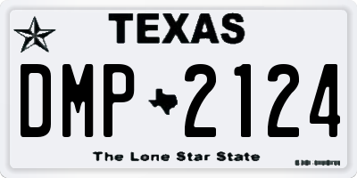 TX license plate DMP2124
