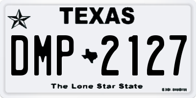 TX license plate DMP2127