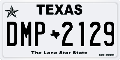 TX license plate DMP2129